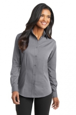 Ladies Tonal Pattern Easy Care Shirt