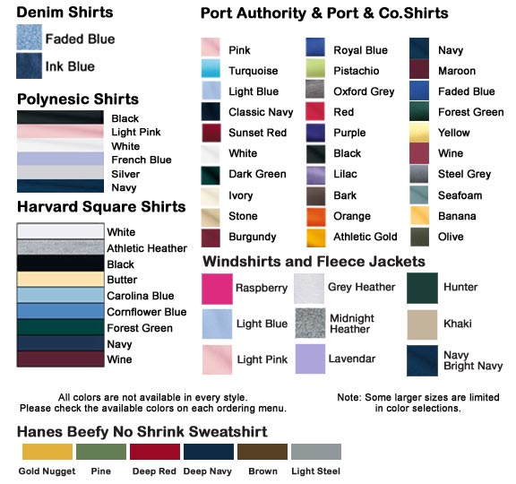Color Charts