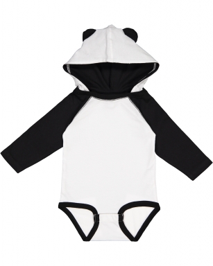 Fine Jersey Infant Hooded Long Sleeve Bodysuit w/ Ears (NB-18M)