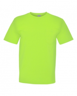 Bayside - 100% Cotton Short Sleeve Pocket T-Shirt