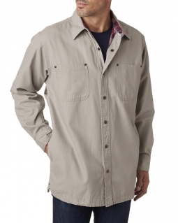 Backpacker Men's Canvas Shirt Jacket with Flannel Lining