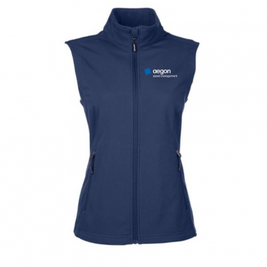 Ladies Two-Layer Fleece Bonded Soft Shell Vest