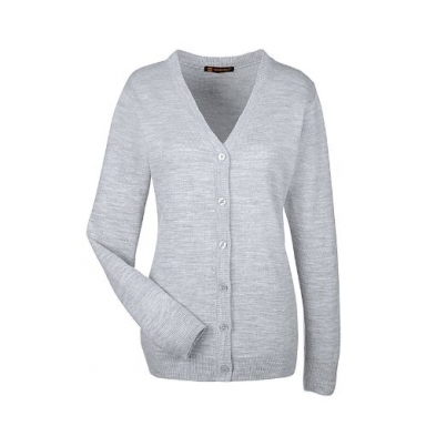 Ladies' V-Neck Button Cardigan Sweater