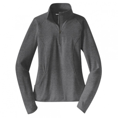 Sport-Tek Ladies Sport-Wick Stretch 1/2-Zip Pullover