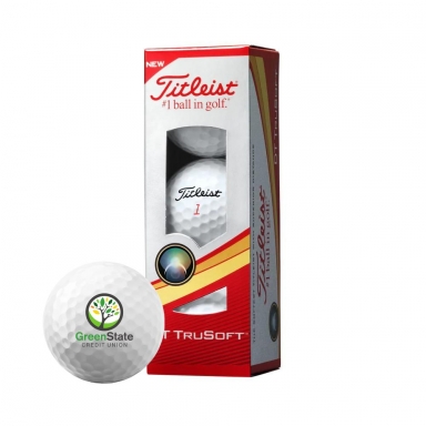 Titleist DT TruSoft Golf Balls (Sleeve of 3 Golf Balls)