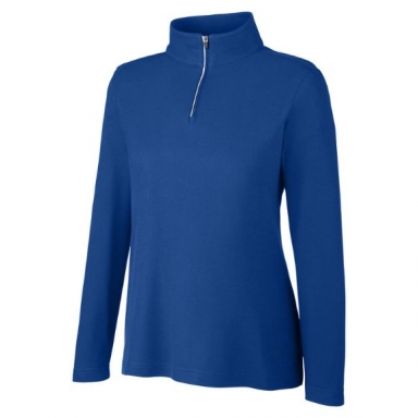 Ladies ChromaSoft Pique Quarter-Zip