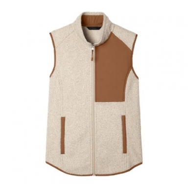 Ladies Aura Sweater Fleece Vest