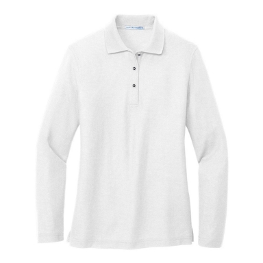 Ladies Silk Touch Long Sleeve Polo