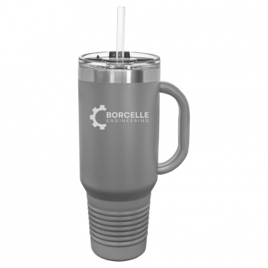 Engraved 40 oz. Travel Mug with Handle