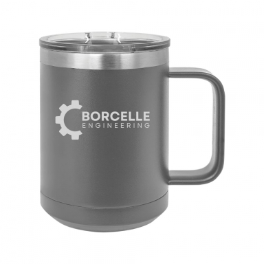 Engraved 15 oz. Vacuum Insulated Mug with Slider Lid