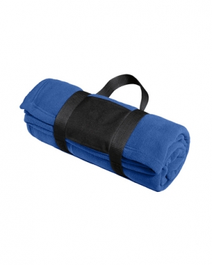 Fleece Blanket with Carrying Strap